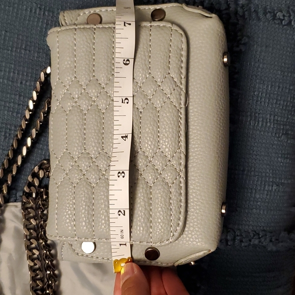 John John Baby Blue Mini Crossbody Bag – Genuine Leather NEW - Picture 6 of 6